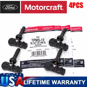 4PCS Genuine Motorcraft TIRE PRESSURE MONITORING SENSOR OEM TPMS-12 9L3Z-1A189-A - Picture 1 of 9
