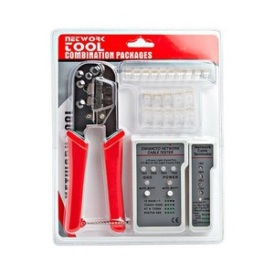 RJ45 RJ12 Network LAN Ethernet Cat6 Cat5e Cable Tester Crimper Cutter Tool Kit