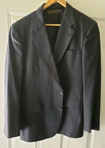 Traje Abrigo Deportivo Brooks Brothers Para Hombre 42 Lana Azul Rayas Chaqueta 2 Botones - Imagen 1 de 6