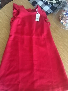 Girls Vineyard Vine Dress 14 Red Christmas Dress - Picture 1 of 5