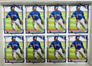 SEBASTIAN WALCOTT TEXAS RANGERS 2024 BOWMAN DRAFT #BD-112 LOTTO DI 8 - Foto 1 di 1