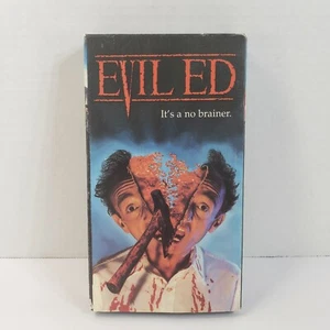 Evil Ed VHS 1996 - Rare Slipcover Split Head Bent Case Cult Classic Horror Gore  - Picture 1 of 8