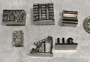 Millionaire Maker Board Game Metal 6 Mover Tokens Heavy Duty Oil Derrick LLC - Picture 1 of 6