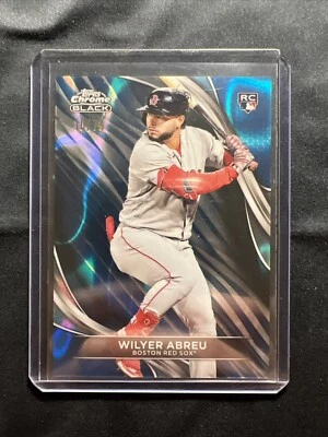 2024 Topps Chrome Black Baseball Wilyer Abreu Blue Refractor RC /75 - Image 1 of 3