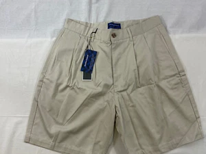 Pantalones cortos para hombre Smith & Tweed talla 30 beige bronceado sin arrugas nuevos con etiquetas - Imagen 1 de 7
