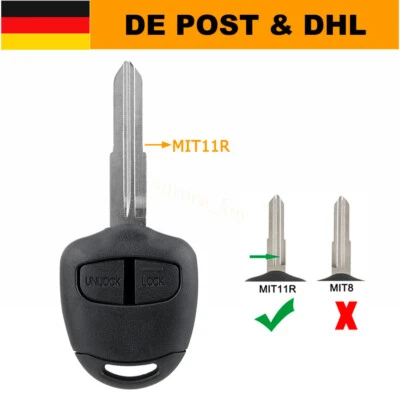 Schlüssel Gehäuse passend für Mitsubishi ASX Lancer Outlander Space Star Grandis