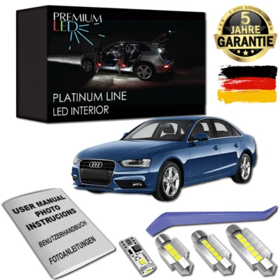 Audi A4 B8 LED Innenraumbeleuchtung Premium Komplett Set Weiß Canbus B8.5 - Bild 1 von 4