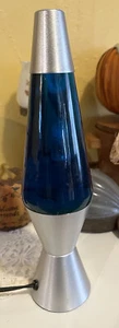 Motion And Glitter Blue & Purple Lava Lite Lamp 14” WORKING 2000 - Picture 1 of 11