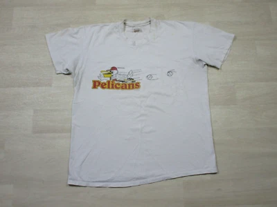 Vintage 1980s Pelicans Minor League Baseball T Shirt (XL) Stedman Super Hi-Cru - Image 1 of 4