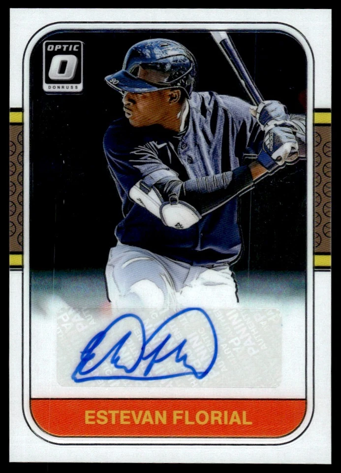 2021 Donruss Retro 1987 Signatures Estevan Florial Auto New York Yankees #87S-EF - Image 1 of 2