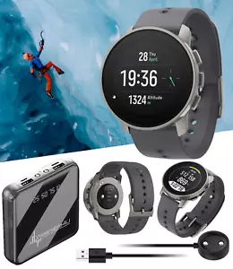 SUUNTO 9 Peak Pro Sports GPS Titanium Smartwatch Slate with Power Bank - Picture 1 of 10
