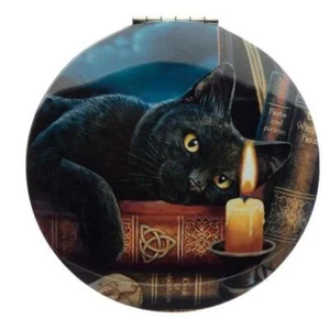 Witching Hour magische Katze kompakter Spiegel entworfen UK Lisa Parker Vergrößerung - Bild 1 von 2