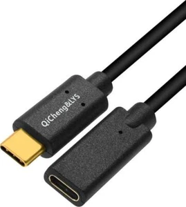 USB-C 3.1 Male to Female Extension Cable 10Gbps Devices Pass Video Type-C Data - Picture 1 of 12