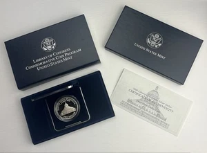 2000 Library of Congress Coin Commemorative US Mint Proof Silver Dollar Box COA - Picture 1 of 3