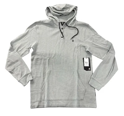 NEW Volcom Men's Murph Long Sleeve Hooded Thermal Shirt Green Size Large L NWT - Image 1 of 3