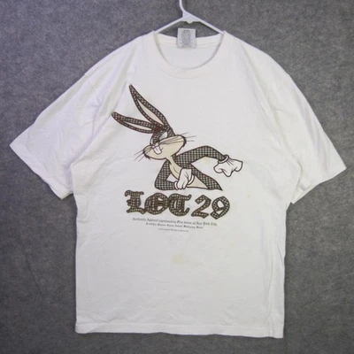 Lote De Colección 29 Camisas Para Hombres XXL Blanco Bugs Bunny Gráfico Dibujos Animados Hip Hop Camiseta Años 2000 Foto 1 de 4