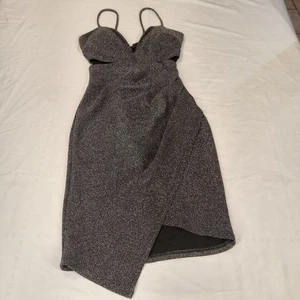 Mini Vestido Windsor Elegante Negro Brillo Corte Talla Pequeña Nuevo con Etiquetas - Imagen 1 de 18