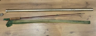 Barra de mosca Wright McGill Green Hornet fibra de vidrio 8 pies estado superior. Early 8GH Foto 1 de 4