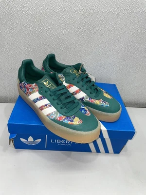Adidas Originals SAMBAE x LIBERTY LONDON JH7289 Green Floral Women's Shoes 9.5 - Image 1 of 4