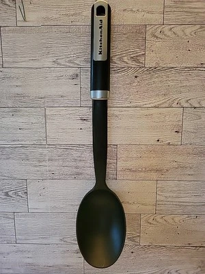 Kitchenaid Serving Spoon Solid Black Cooking Utensil 14” Nylon Basting Long NICE - Image 1 of 4