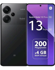 Xiaomi Redmi Note 13 Pro+ 256GB Memoria 8GB Ram 6.67" 120Hz 5G Midnight Black - Zdjęcie 1 z 6