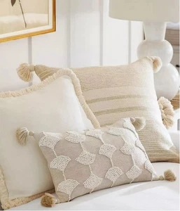 Serena & Lily Isora Kissenbezug 12”x18” Neu mit Etikett Sand Einzelhandel 148 $ - Bild 1 von 6