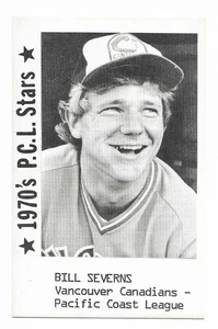 Carte BILL SEVERNS RARE 1979 Cramer 1970's PCL Stars Minor League EX+/NM - Photo 1/1