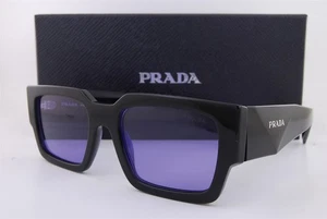 Brand New Prada Sunglasses PR B17S 16K 01O Black/Violet For Men Women - Picture 1 of 7