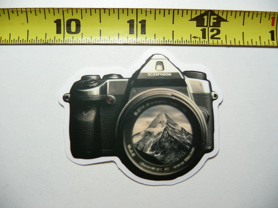 CAMERA MOUNTAIN REFLECTION LENS SMALL STICKER DECAL NATURE OUTDOORS FUN CALMING - Image 1 of 1