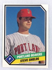 1989 Portland Beavers-TCMA Minor League Baseball Card-Steve Shields