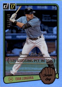 2017 Donruss '83 Retro Variations Stat Line Season #RV35 Evan Longoria /500