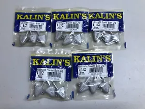 15 PCS. SHAD HEAD JIG BASS SWIM BAIT FISHING LURE, 1-1/2 OZ. #8/0 S.S. HOOK - Picture 1 of 3