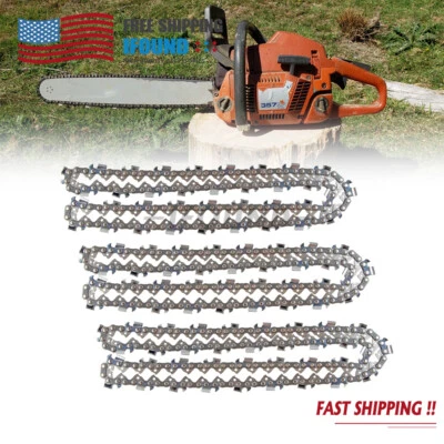 CAHUCZLHOZ 3Pcs 18'' Chainsaw Chain .050" 0.325" 72 DL For Husqvarna 435/440/445/450/543XP