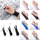 Two Finger Anti-fouling Glove Drawing & Pen Graphic Tablet Pad For Artist Black❀