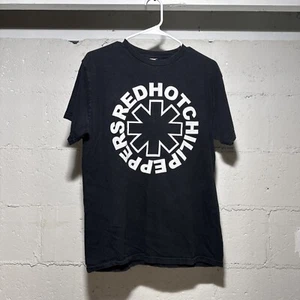 Red Hot Chili Peppers Logo Black T-shirt Mens Medium Vintage Tag And Crackling - Picture 1 of 7