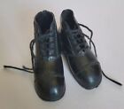 Vnt Lace Up Rubber Black Boots Marked Hong Kong Fits 12" GI Joe In VG- Exc Cond