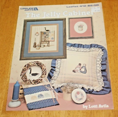 Leisure Arts ~ THE JELLY CABINET Counted Cross Stitch Book #412 by Lotti Avila - Image 1 of 3