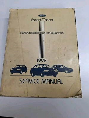 Ford Escort Mercury Tracer 1992 manual de servicio de reparación original de fábrica  Foto 1 de 4