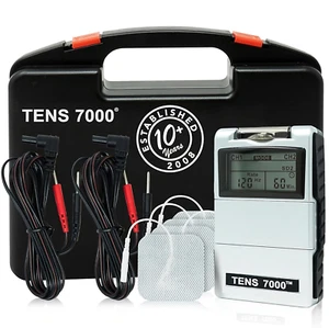 TENS 7000 Digital TENS Unit with Accessories - TENS Unit Muscle Stimulator for B - Picture 1 of 12