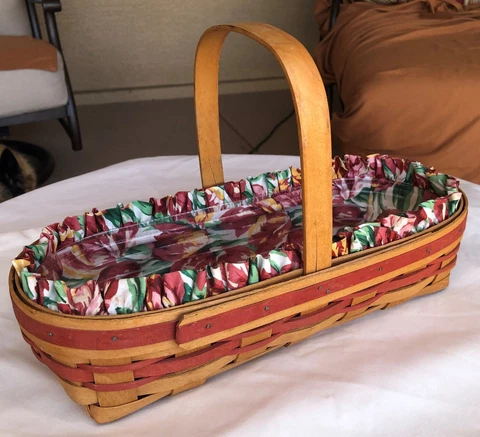 Longaberger May Series Tulip Basket + Protector + Liner - 6th in Series Cover