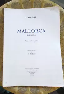 Mallorca Barcarola for Violin and Piano I. Albeniz - Picture 1 of 4