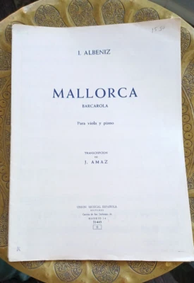  Mallorca Barcarola for Violin and Piano I. Albeniz - Image 1 of 4