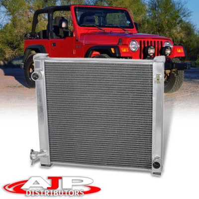 DualCore Performance Aluminum Cooling Radiator For 1987-2006 Jeep Wrangler YJ TJ - Image 1 of 4