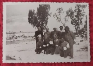 Real Photo - Snow In Mikveh Israel Youth Village School 1950 Jewish Judaica - Picture 1 of 6