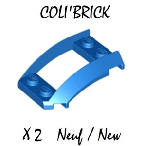 Lego 47755 - 2x Capot ouvert / Wedge 4x3 open - Bleu / Blue - NEUF - Picture 1 of 1
