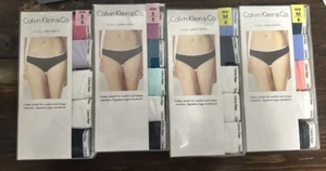 Nuevo paquete de 5 bikini elástico de algodón para mujer Calvin Klein color mezclado talla S - Imagen 1 de 5