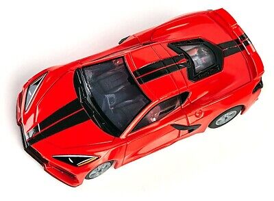 AFX Mega G+ Corvette C8 Torch Red Clear Collector HO Slot Car #22011 IN STOCK!! • 35.95$