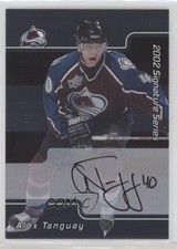 2001-02 ITG Be A Player Signature Series Auto Alex Tanguay #103 Auto