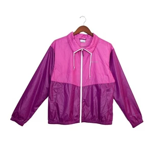 Chaqueta Cortavientos Columbia Super Lite Dos Tonos Rosa - Para Mujer Talla L - Usada en Excelente Condición - Imagen 1 de 10