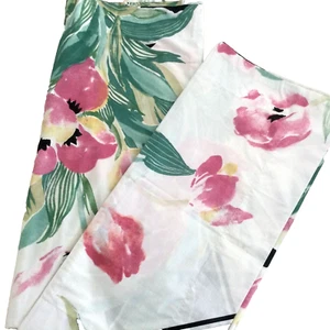 Vintage Spring King Floral Pillow Shams Tropical Beach Cottage 50% Blend 40 x 23 - Picture 1 of 9